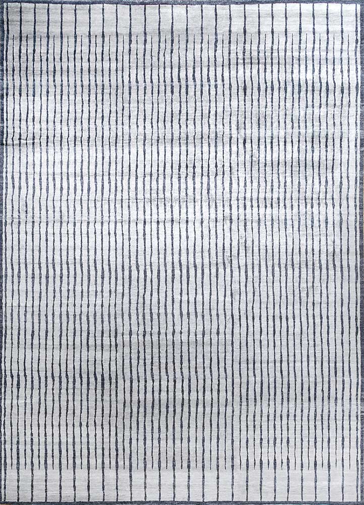 Alfombra de viscosa - 435 x 255 cm - gris claro
