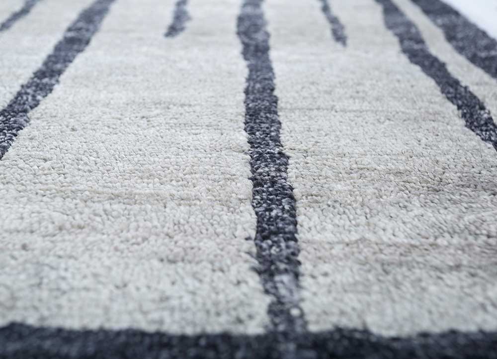 Alfombra de viscosa - 435 x 255 cm - gris claro