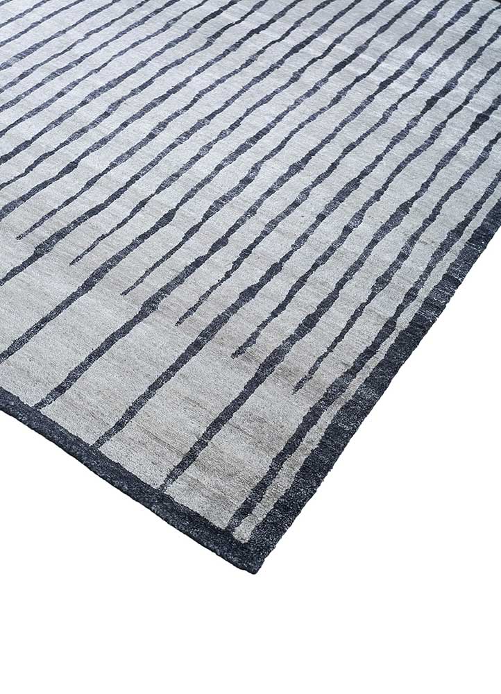 Alfombra de viscosa - 435 x 255 cm - gris claro