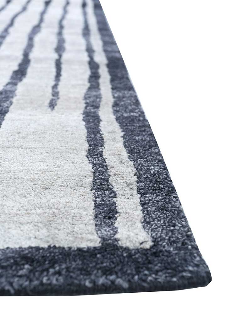 Alfombra de viscosa - 435 x 255 cm - gris claro