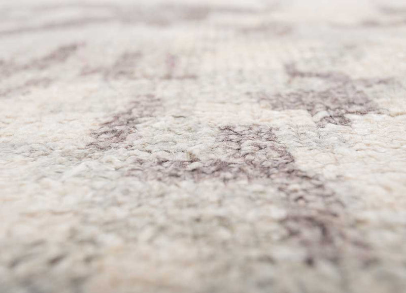 Alfombra de viscosa - 375 x 210 cm - gris