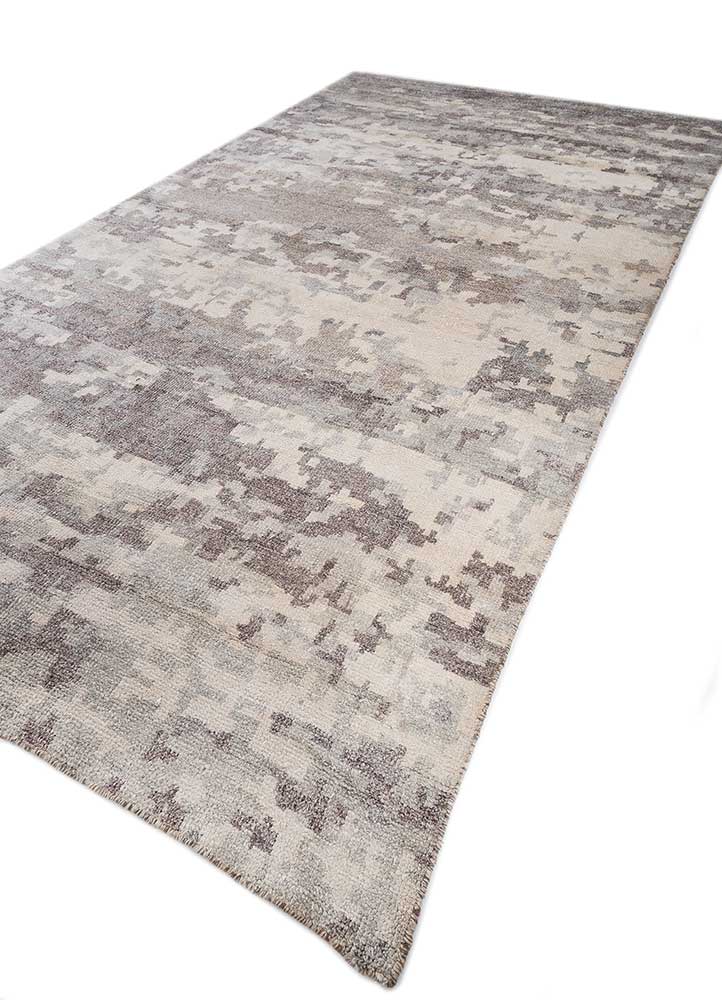 Alfombra de viscosa - 375 x 210 cm - gris