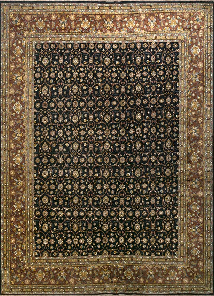 Alfombra de lana - 450 x 360 cm - azul
