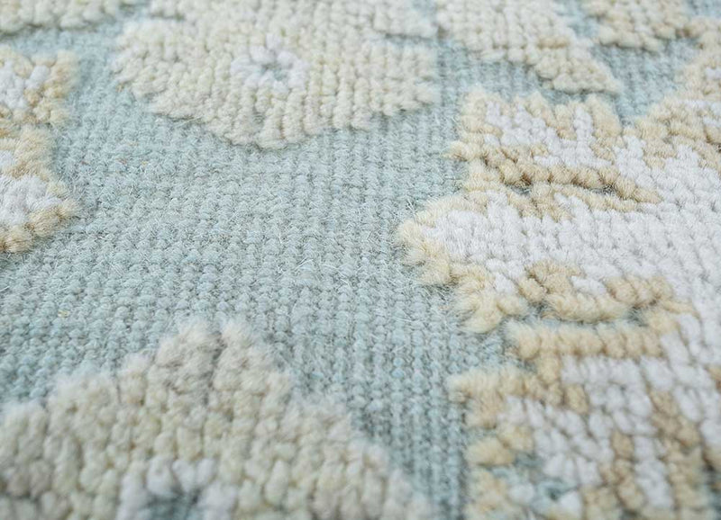 Alfombra de lana - 345 x 300 cm - azul