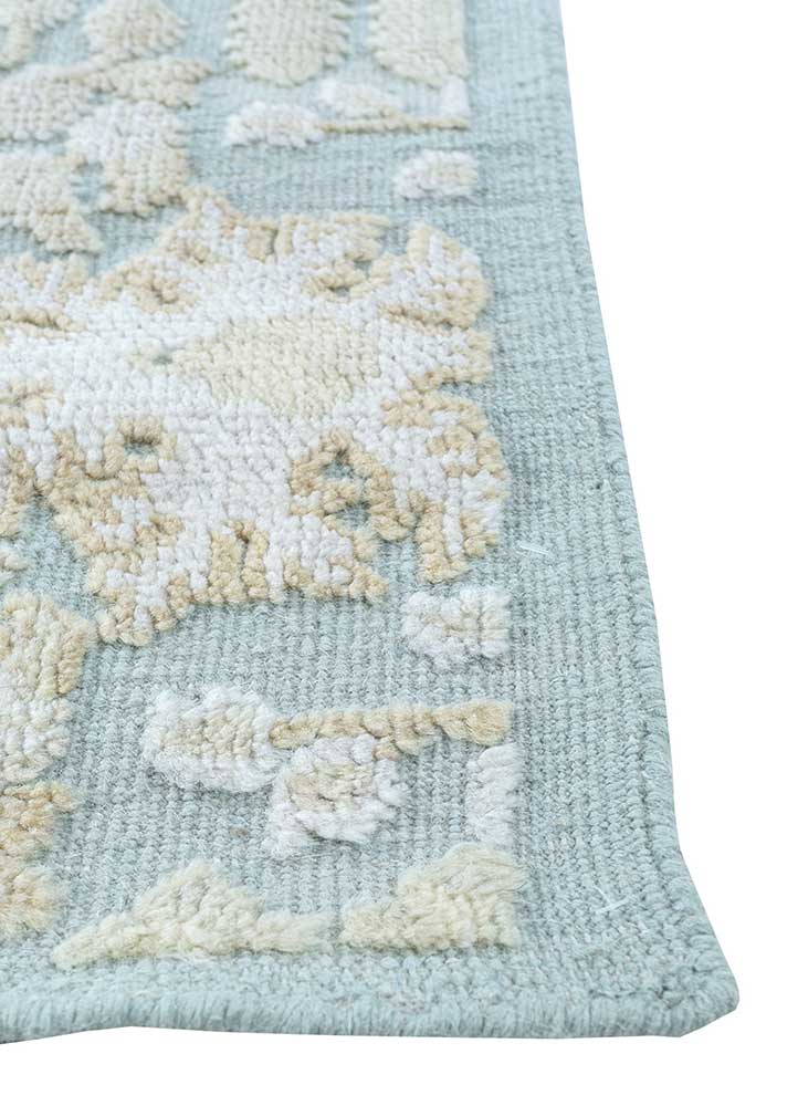 Alfombra de lana - 345 x 300 cm - azul