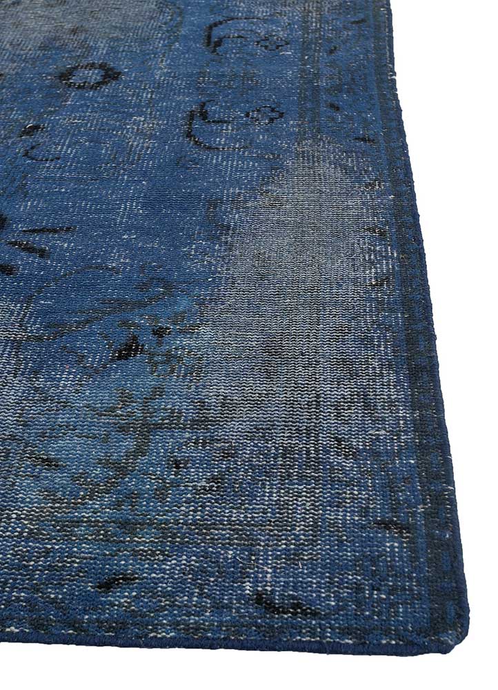 Alfombra de lana - 180 x 120 cm - azul