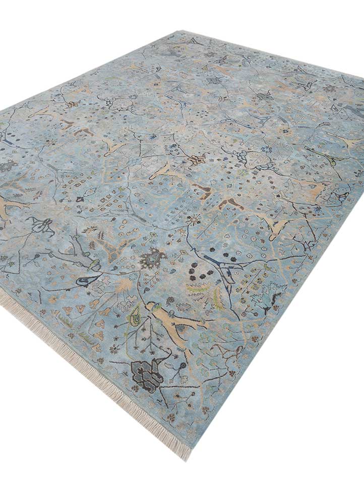 Alfombra de diseño - 300 x 240 cm - azul cielo