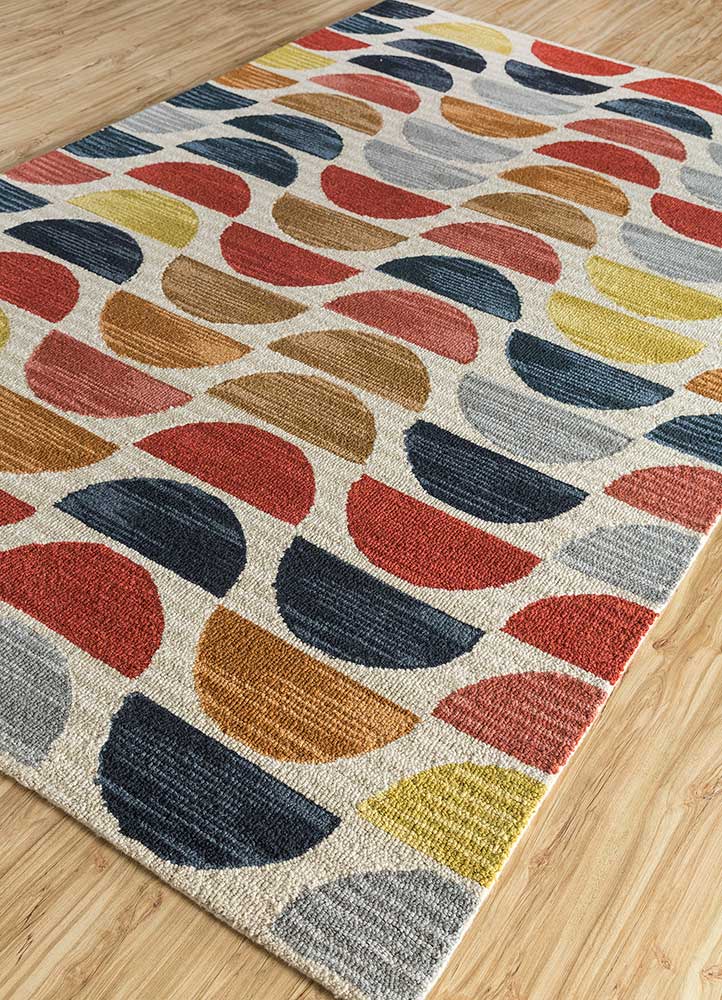 Alfombra de lana - 390 x 240 cm - multicolor