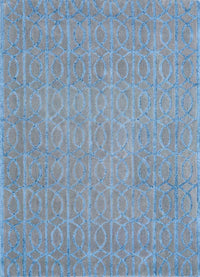 Alfombra de lana - 180 x 120 cm - azul marino