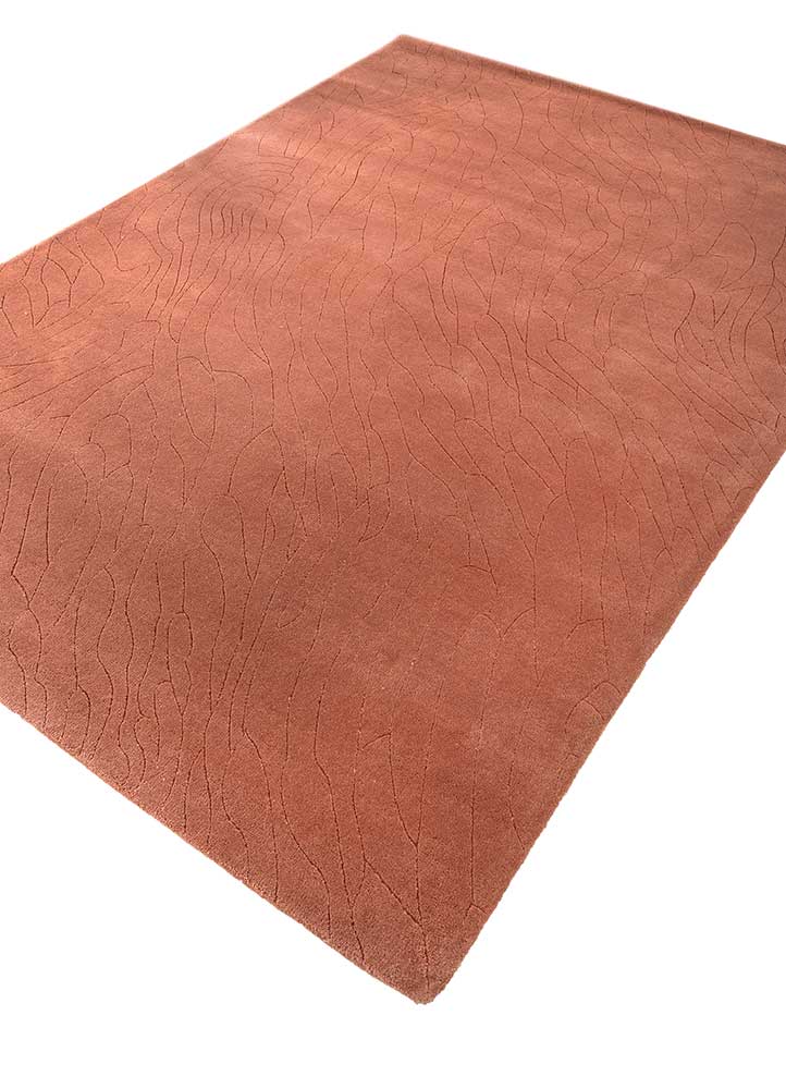 Alfombra de lana - 233 x 165 cm - naranja