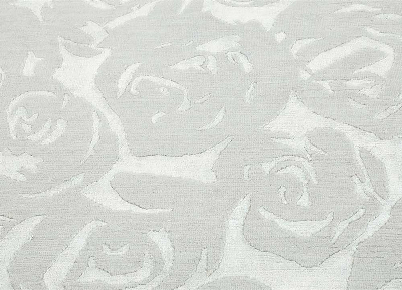 Alfombra de lana - 240 x 120 cm - gris claro