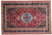 Alfombra oriental - 90 x 60 cm - rojo