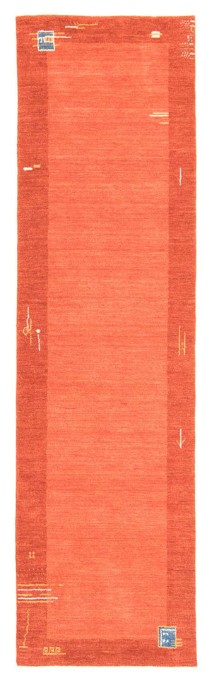 Alfombra de pasillo Alfombra Gabbeh - Indus - 200 x 80 cm - rojo