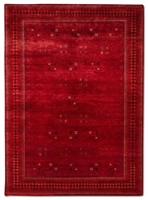 Alfombra Gabbeh - Loribaft Persa - 250 x 200 cm - rojo