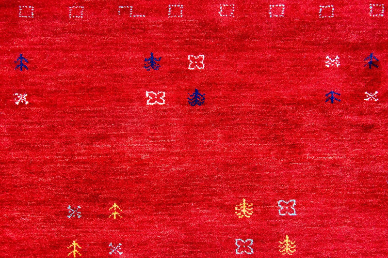 Alfombra Gabbeh - Loribaft Persa - 250 x 200 cm - rojo