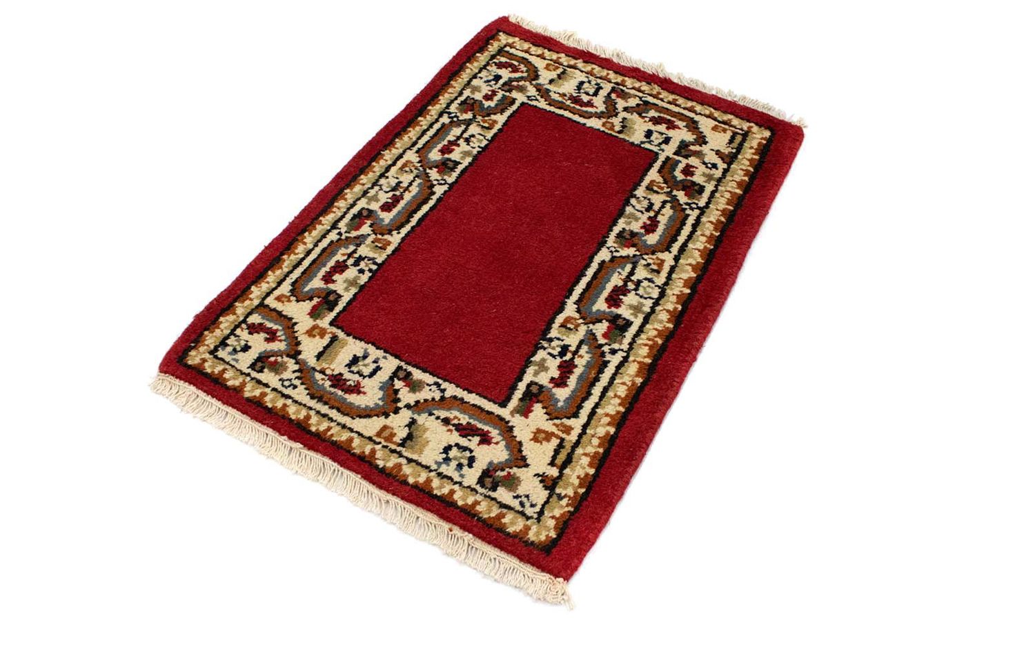 Alfombra oriental - 90 x 60 cm - rojo