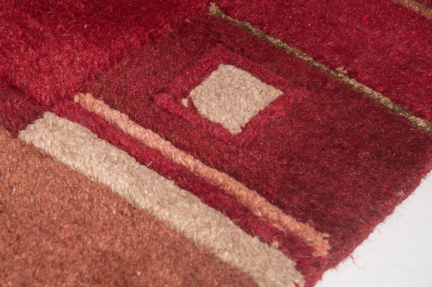 Alfombra de Nepal - 140 x 70 cm - rojo