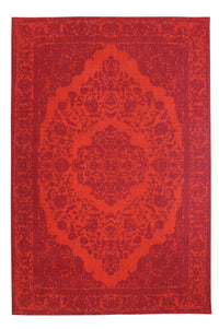 Alfombra de pasillo Alfombra Vintage - 300 x 80 cm - rojo