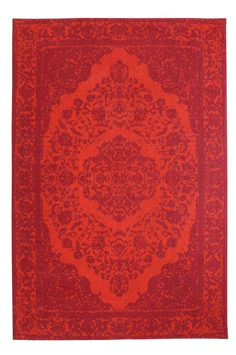 Alfombra de pasillo Alfombra Vintage - 300 x 80 cm - rojo