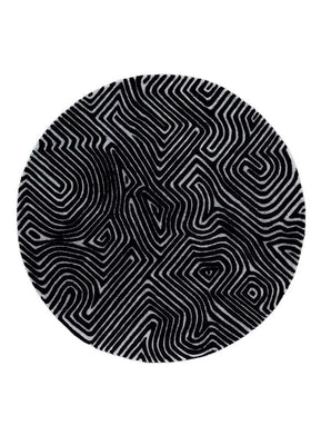 Alfombra redondo  - 180 x 180 cm - gris