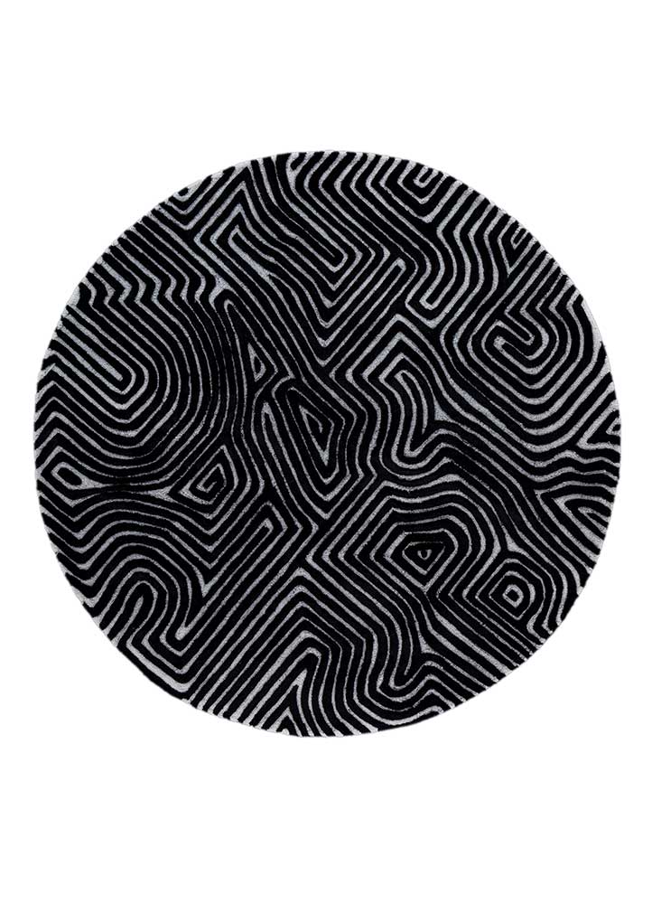 Alfombra redondo  - 180 x 180 cm - gris