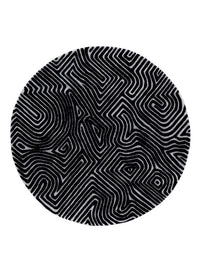 Alfombra redondo  - 180 x 180 cm - gris