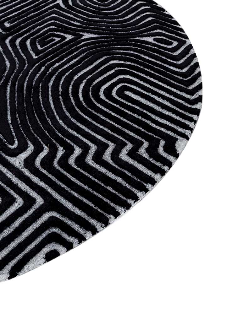 Alfombra redondo  - 180 x 180 cm - gris