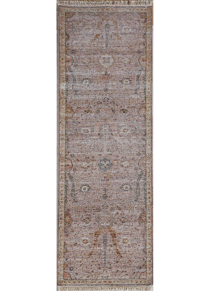 Alfombra de pasillo Alfombra de lana - 240 x 75 cm - naranja