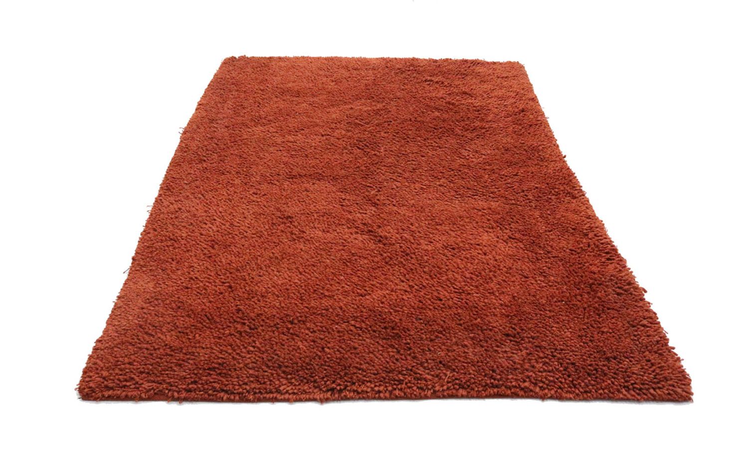 Alfombra de pelo largo - 215 x 155 cm - óxido