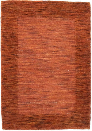 Alfombra de lana - 90 x 60 cm - óxido