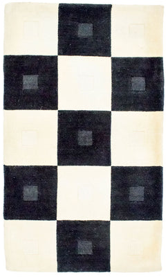 Alfombra de lana - 150 x 90 cm - multicolor