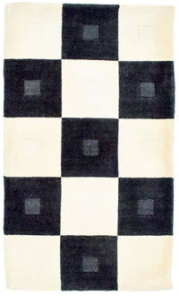 Alfombra de lana - 150 x 90 cm - multicolor