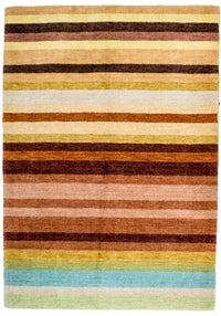 Alfombra de lana - 197 x 143 cm - multicolor