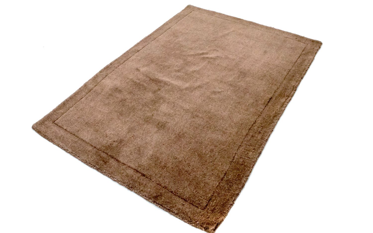 Alfombra de lana - 145 x 100 cm - marrón