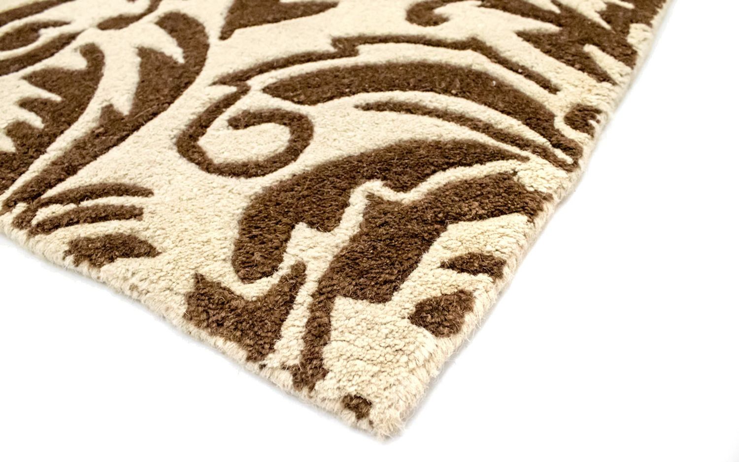 Alfombra de lana - 148 x 76 cm - beige