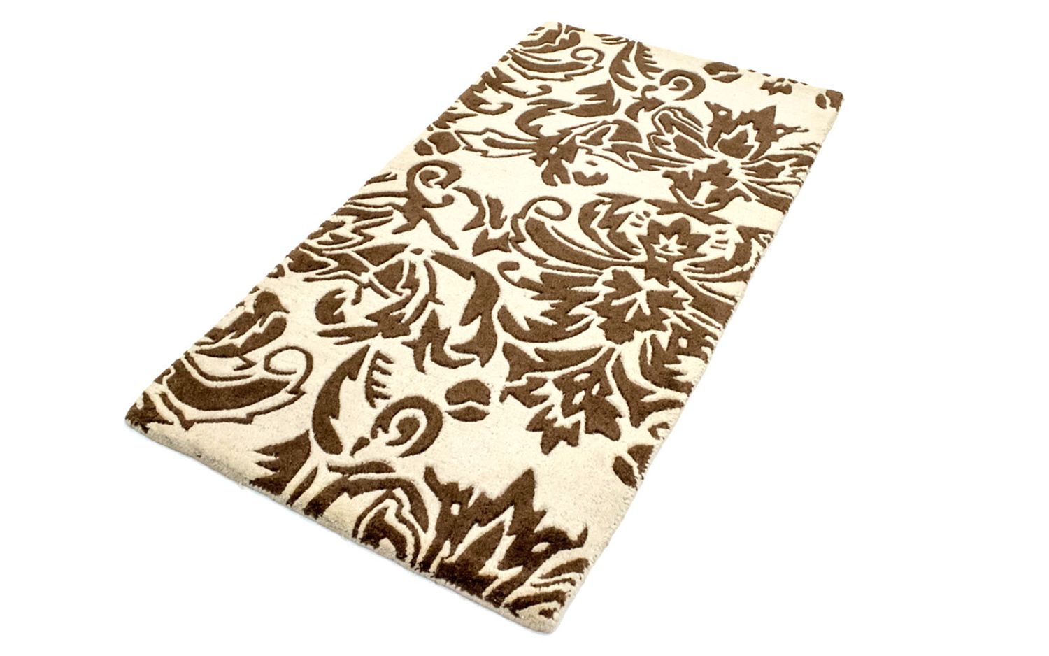 Alfombra de lana - 148 x 76 cm - beige