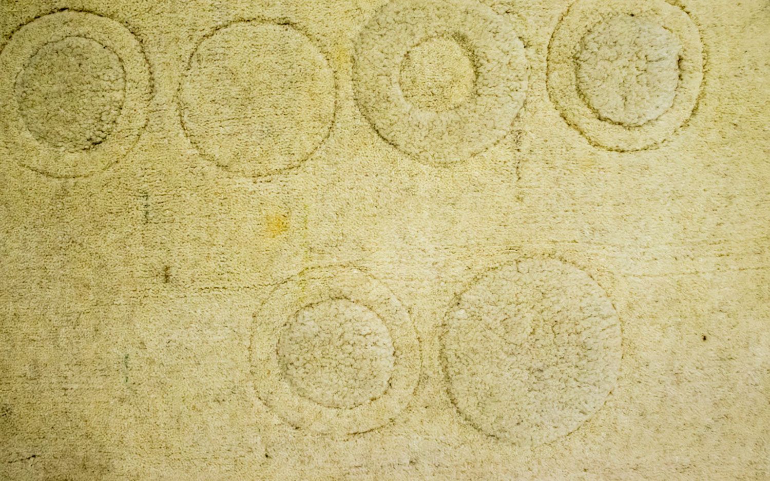 Alfombra de lana - 148 x 80 cm - beige
