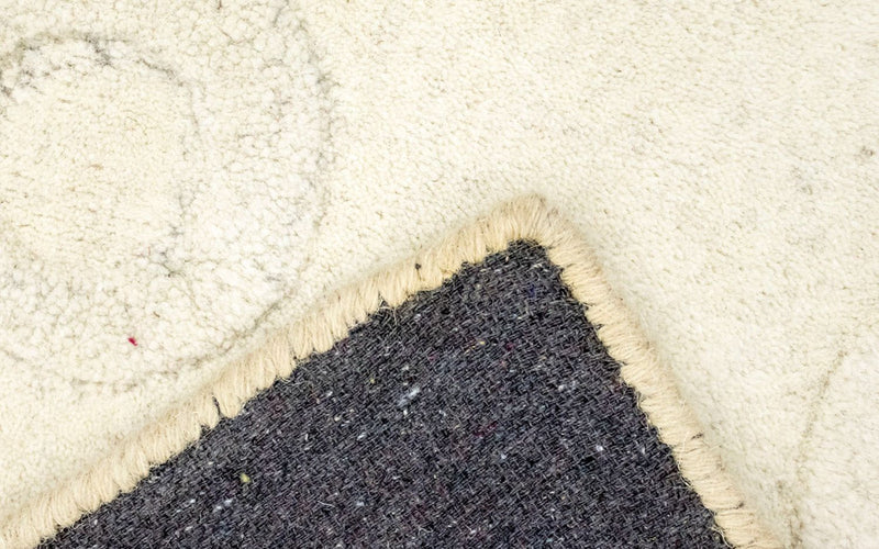 Alfombra de lana - 148 x 80 cm - beige