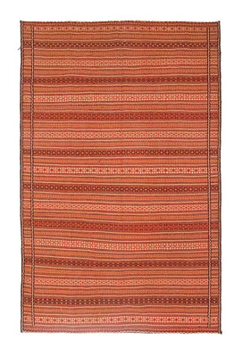 Alfombra Kelim - Oriental - 296 x 199 cm - naranja