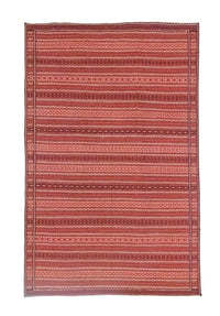 Alfombra Kelim - Oriental - 301 x 197 cm - rojo