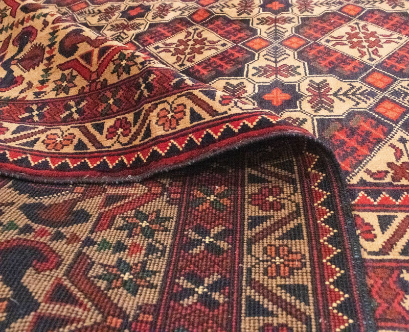 Alfombra afgana - 283 x 199 cm - marrón