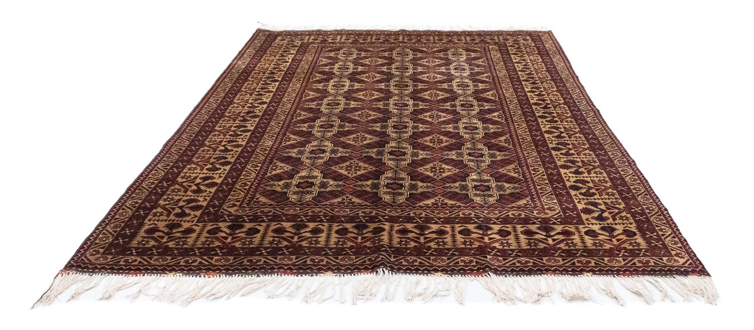 Alfombra afgana - 283 x 199 cm - marrón