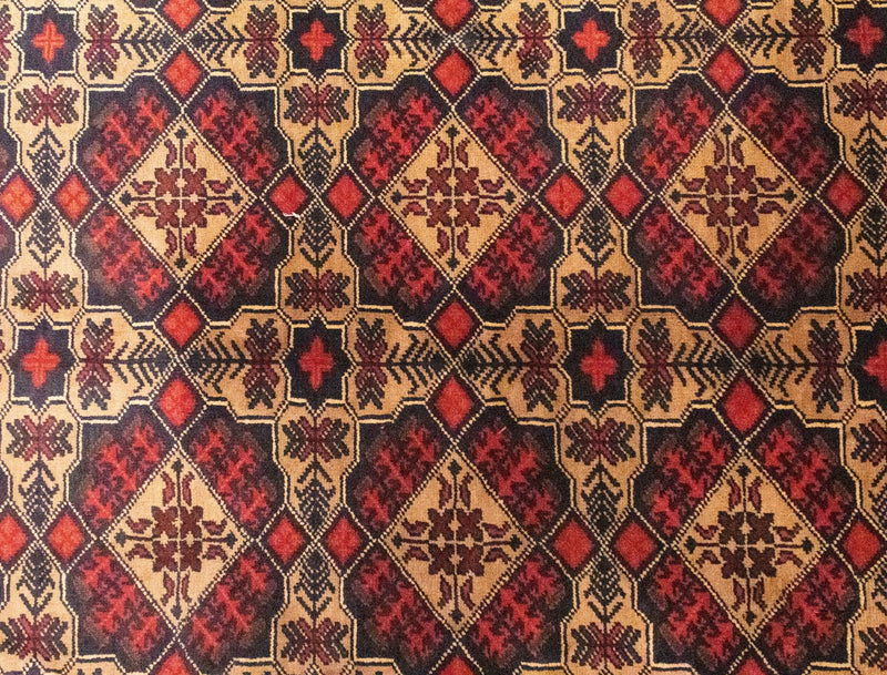 Alfombra afgana - 283 x 201 cm - marrón