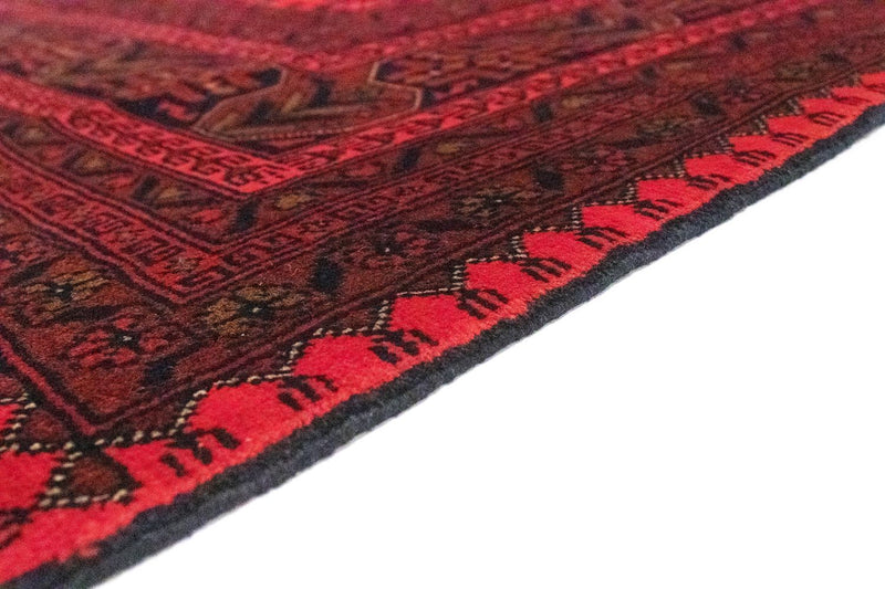 Alfombra afgana - Kunduz - 300 x 198 cm - rojo
