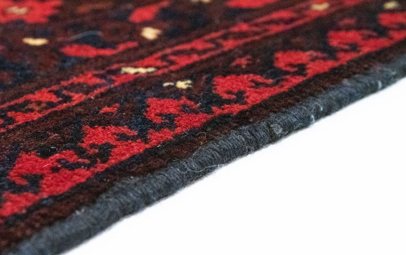 Alfombra afgana - Kunduz - 286 x 199 cm - rojo