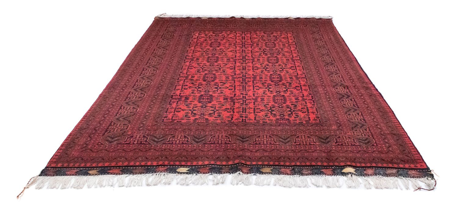 Alfombra afgana - Kunduz - 299 x 200 cm - rojo