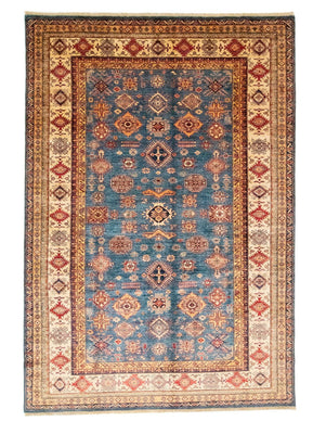 Alfombra Ziegler - Kazak - 303 x 205 cm - azul
