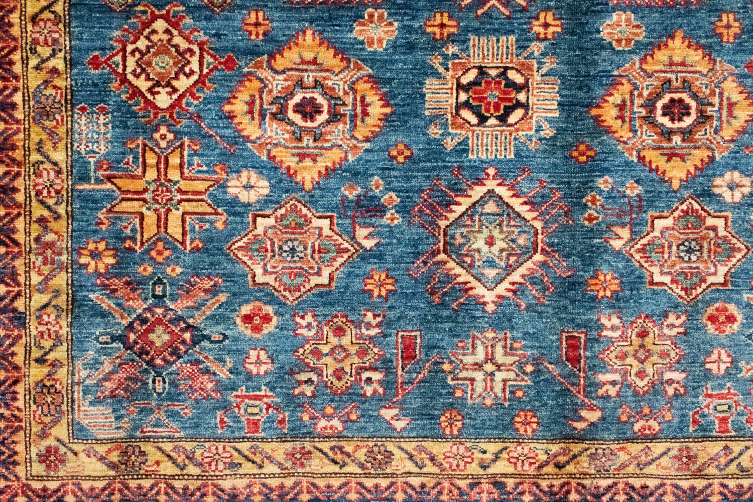 Alfombra Ziegler - Kazak - 303 x 205 cm - azul