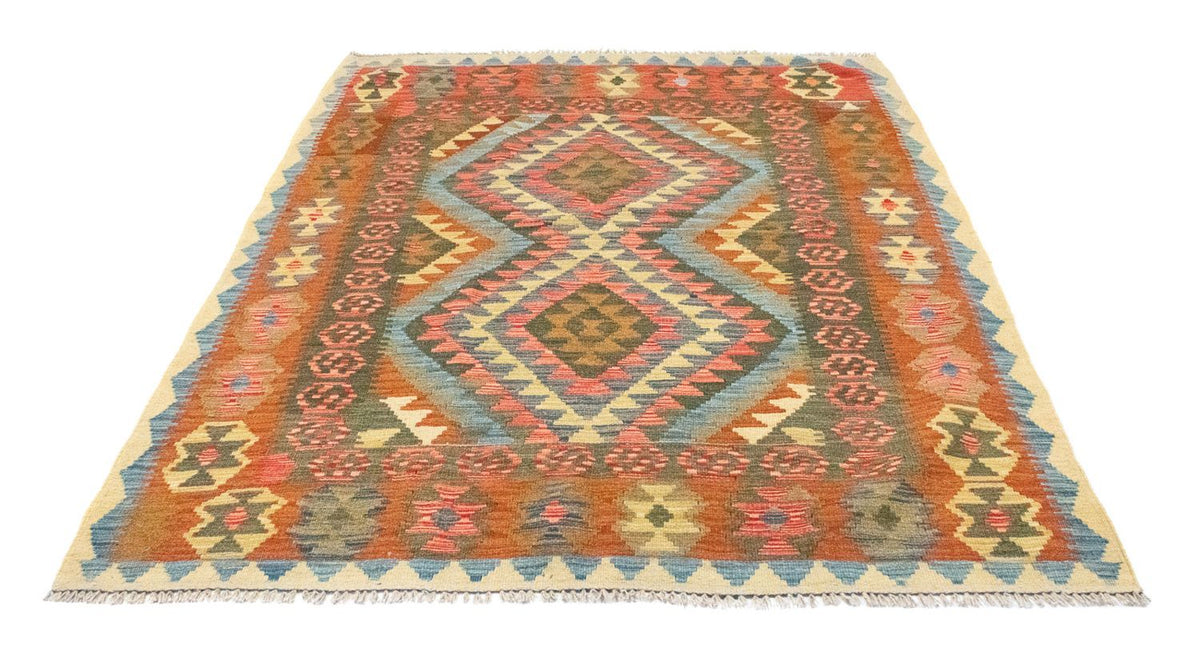 Alfombra Kelim - Oriental - 196 x 154 cm - naranja