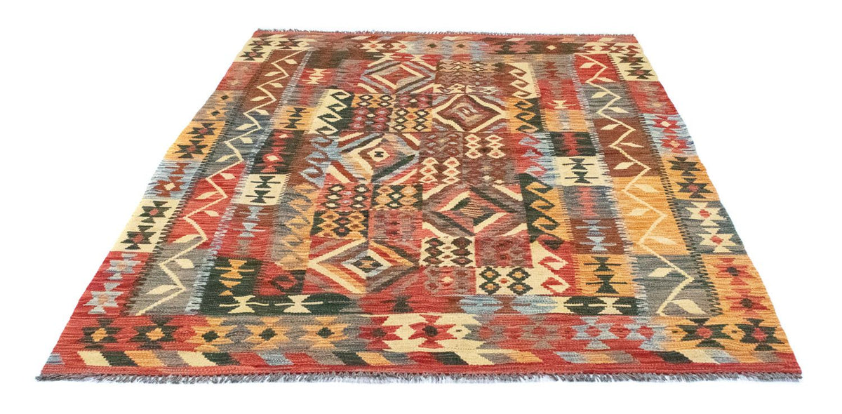 Alfombra Kelim - Oriental - 203 x 154 cm - naranja